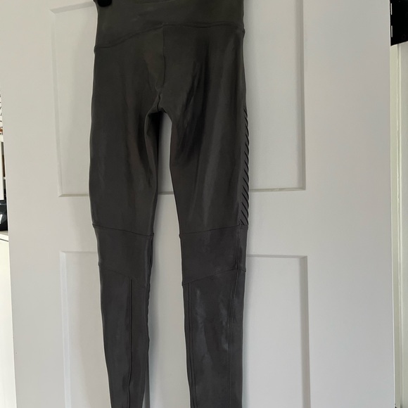 Spanx Faux graphite Moto Leather Leggings - Picture 2 of 6